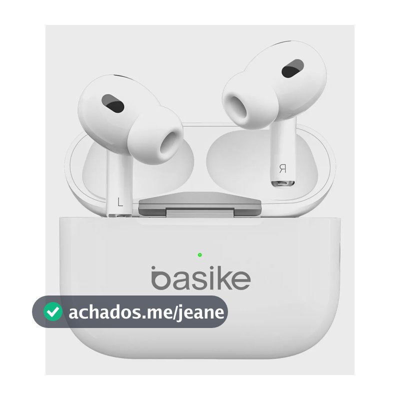 Fone de Ouvido TWS Basike In-ear Sem Fio Bluetooth 5.3 com Microfone e Cancelamento de Ruído