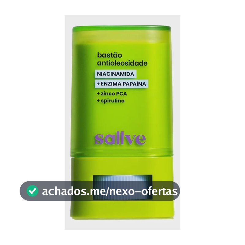 Bastão Antioleosidade 15g Sallve Com Niacinamida