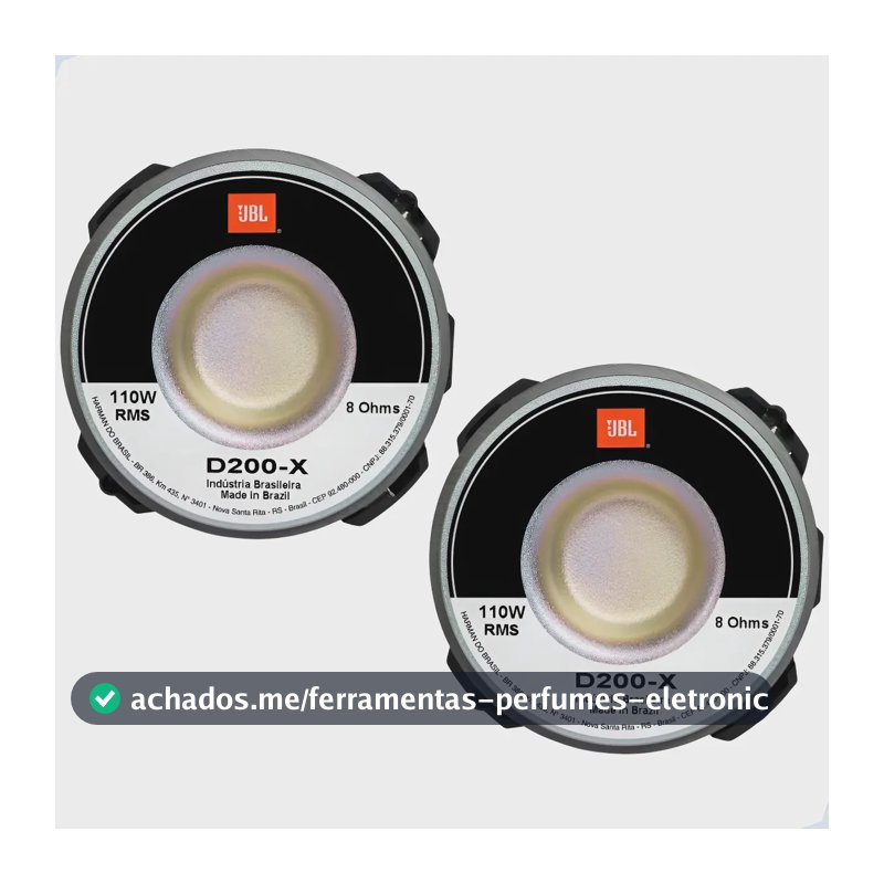 Par Driver D200x Jbl Original Selenium 110w Som Automotivo