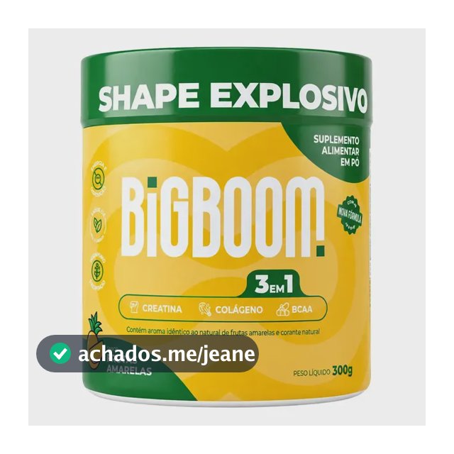 Creatina Monohidratada - Bigboom - 3 Em 1 C/colágeno E Bcaa