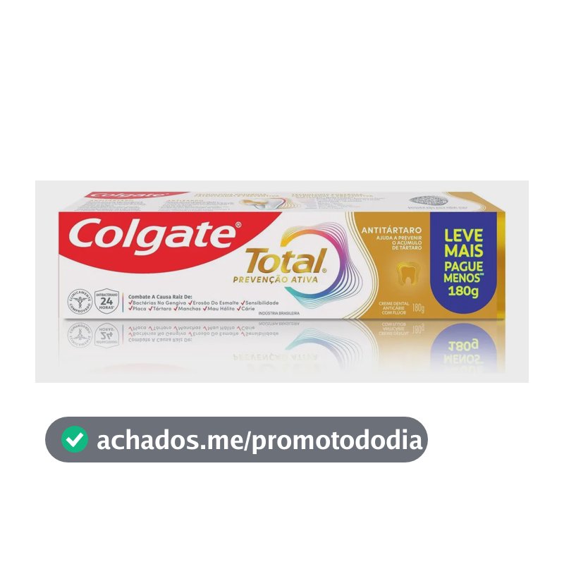 Creme Dental Colgate Total Anti Tártaro 180g