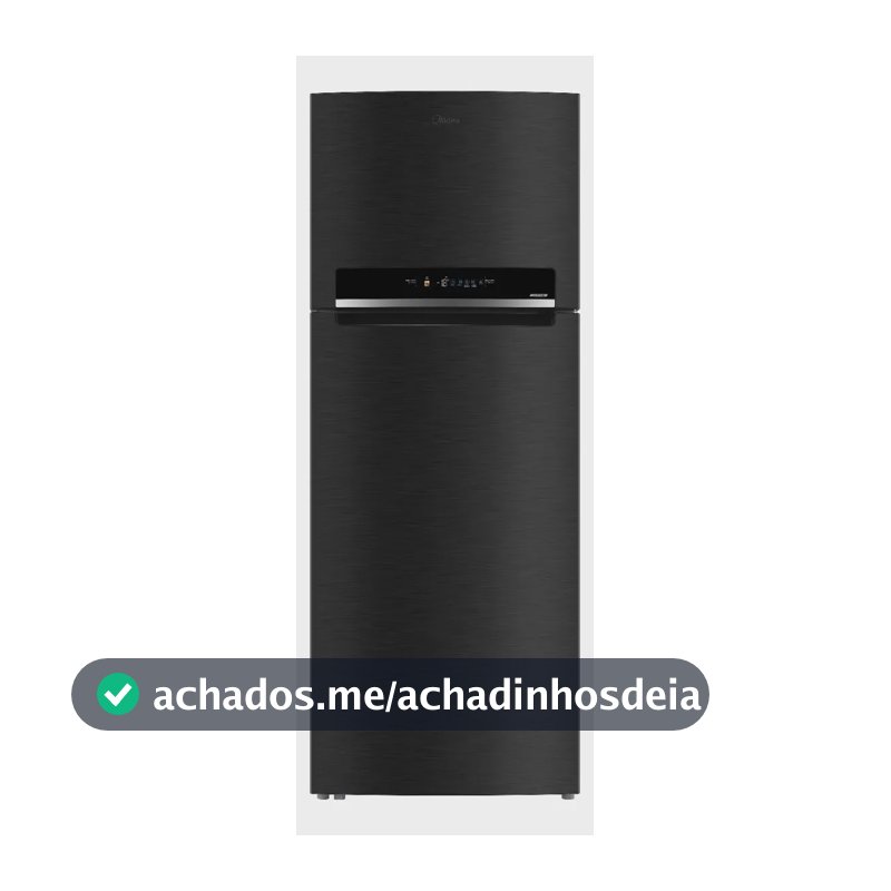 Geladeira Frost Free Duplex 473l Inverter Cor Preto Midea Preto