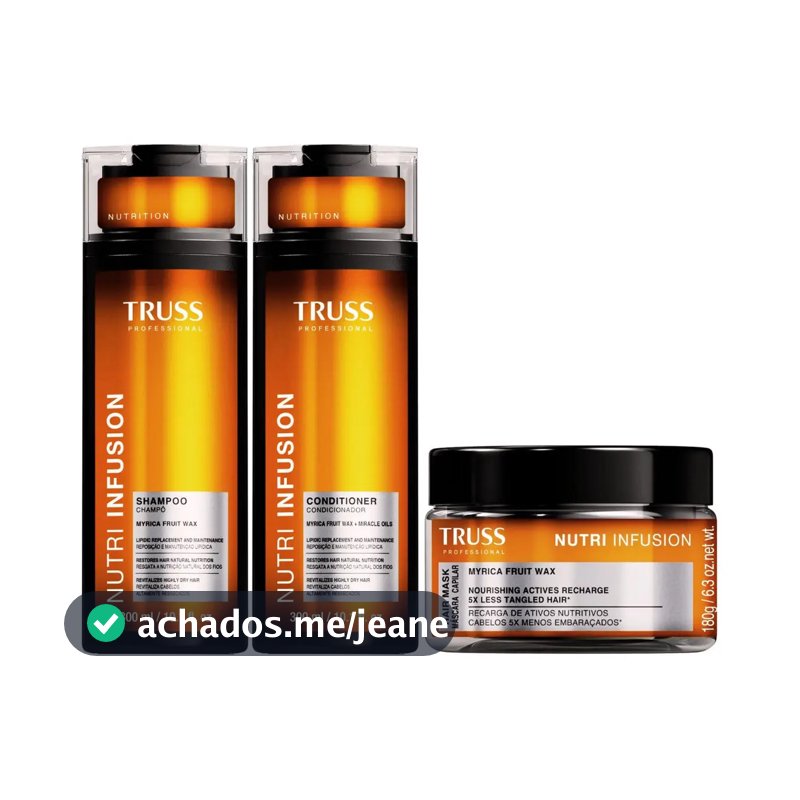Truss Nutri Infusion Kit Shampoo + Condicionador + Máscara