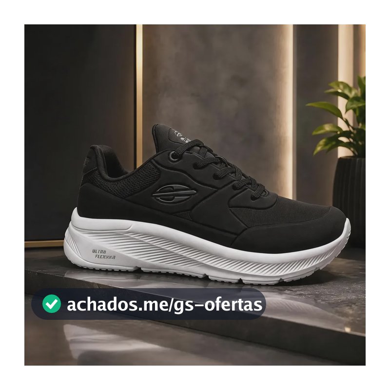 Tênis Mormaii Unissex Esportivo Academia Confortável Casual Black/grafite/white Mormaii 40 Br