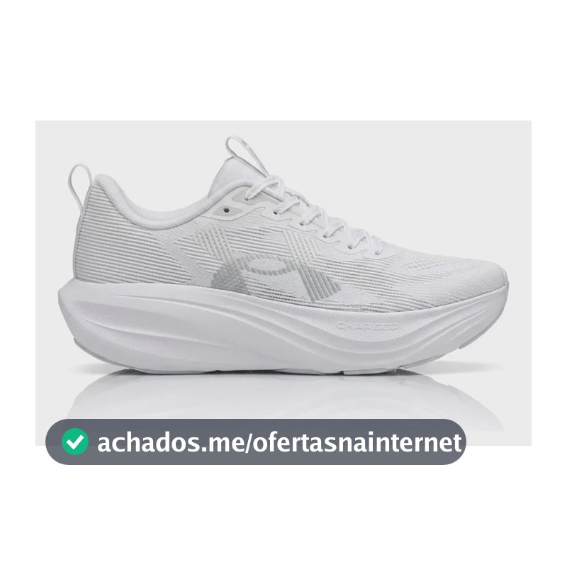 Tênis Under Armour Corrida Charged Endless - Branco Branco Liso 40 Br