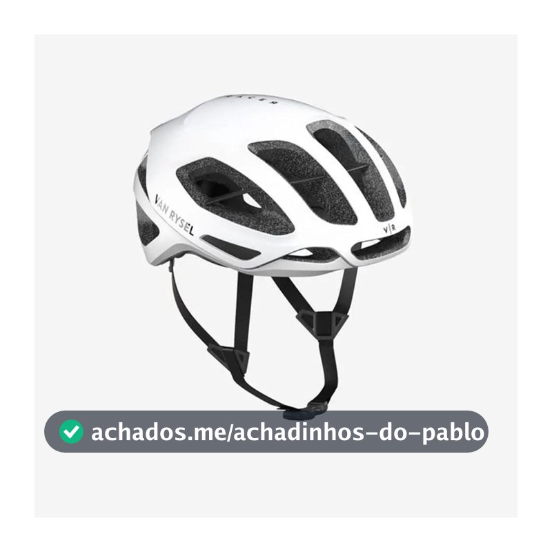 Capacete De Ciclismo De Estrada Rcr Mips 900 Van Rysel Cor Branco Tamanho G