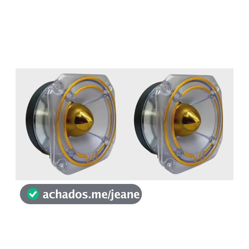Par Super Tweeter Zetta Audio Z1  Stz260w Acrílico/dourado Dourado