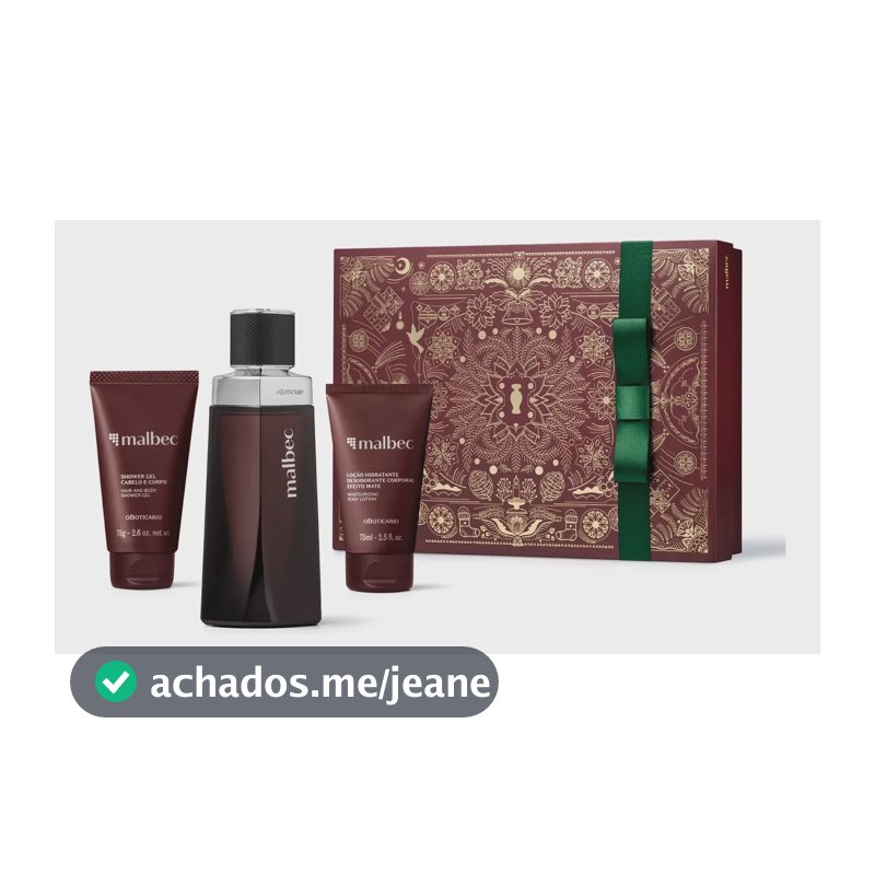 Kit Presente Malbec Tradicional Masculino O Boticário Clássico Original