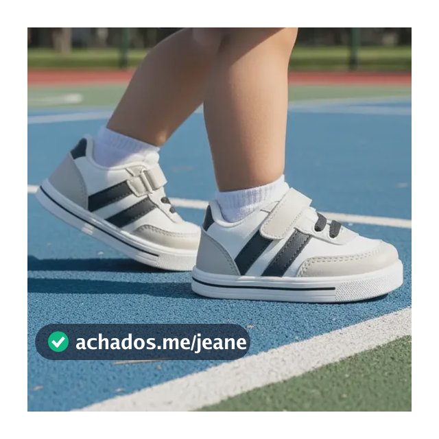Tenis Sapatenis Infantil Sapato Velcro Calçado Confortavel