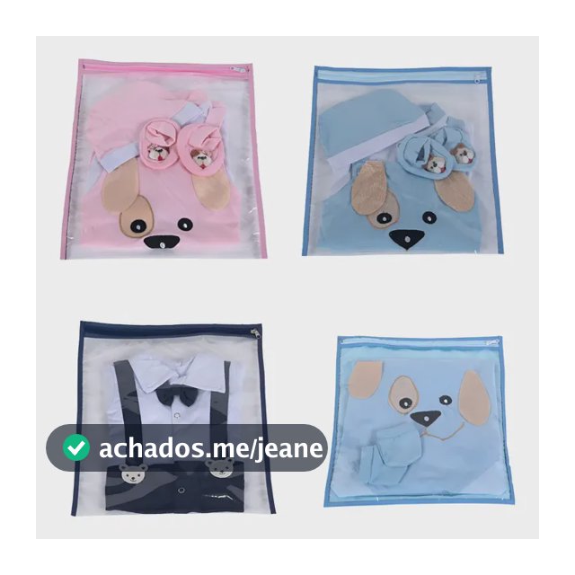 Kit 10 Saquinhos Maternidade Multiuso Organizador Necessaire