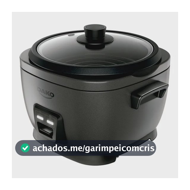 Panela De Arroz Elétrica Dako 700w Com 4 L 10 Xícaras Cinza Cor Cinza-escuro Frequência 60 Hz