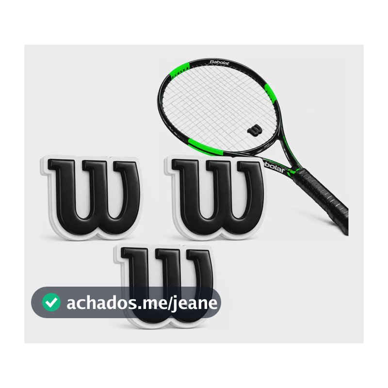 Antivibrador Para Raquete De Tênis Wilson  3 Unidades Preto Preto