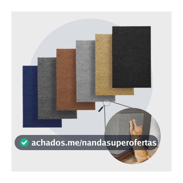 Kit 2 Arranhador Gato Protetor Sofá Adesivo Parede 50x30cm