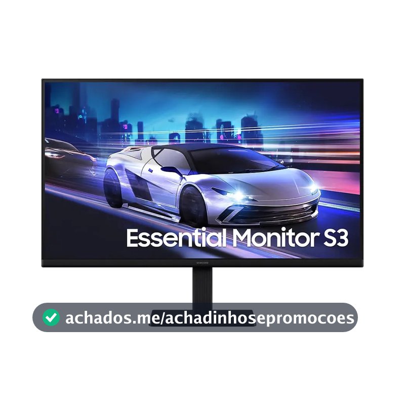 Monitor Gamer Samsung Essential S3, 24" FHD, 120 Hz, HDMI, Preto