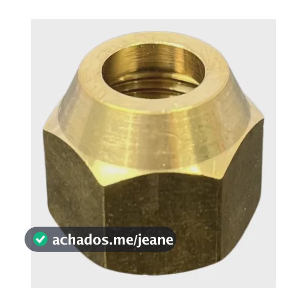 Porca Curta Forjada 3/8 Sae Flange Tubo Cobre