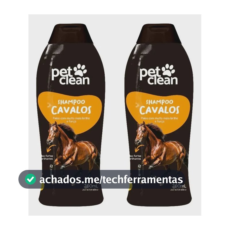 2 Shampoo Pet Clean Cavalos 700ml