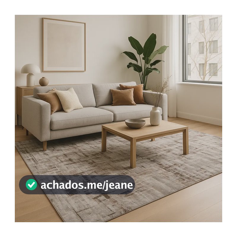 Tapete Sala Quarto Grande 200x150 Algodão Antiderrapante Comprimento 2 M Cor Branco/marrom Desenho Do Tecido Obra Arte Largura 1.5 M