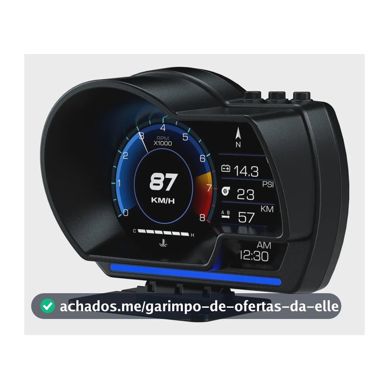 Display Hud Obd2 Universal Velocímetro E Digital P6