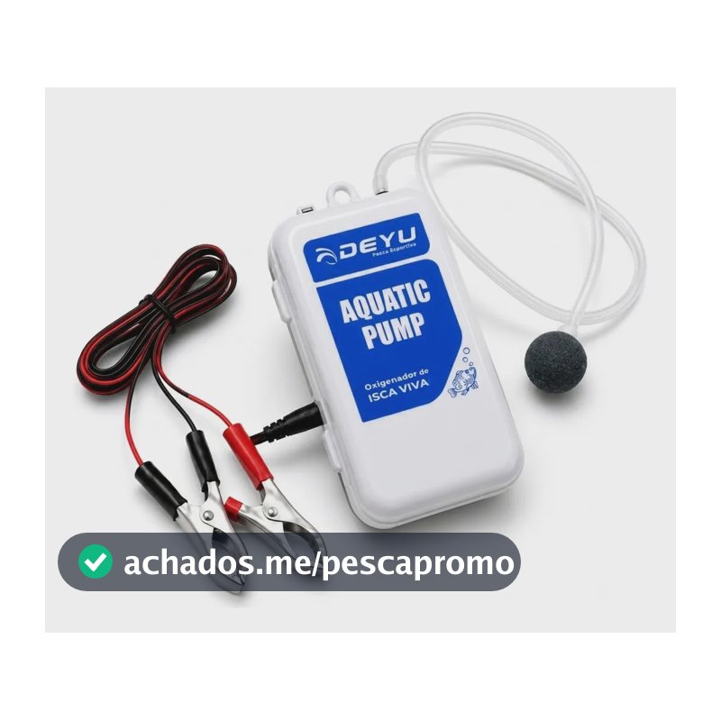 Bomba Ar Oxigênio 12v Portátil Tanque Peixe Aquário Pesca Oxigenador Ls-002