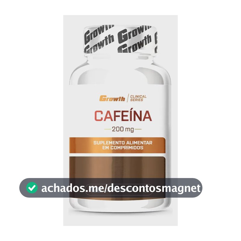 Cafeína 200mg 120 Comprimidos Growth Supplements