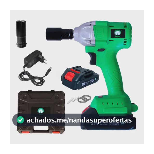 Chave De Impacto Sem Fio 21v C 2 Baterias Maleta 23801