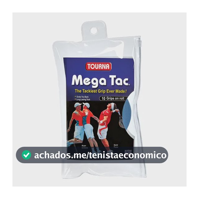Overgrip Tourna Mega Tac 10un Azul Azul
