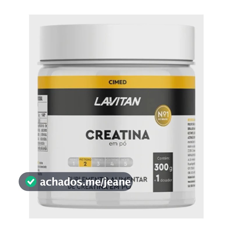 Creatina Lavitan 300g Em Pó Musculação Academia Força Sem Sabor
