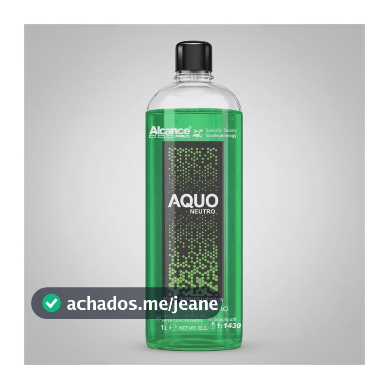 Aquo Shampoo Automotivo Neutro Alcance Concentrado 1 Litro