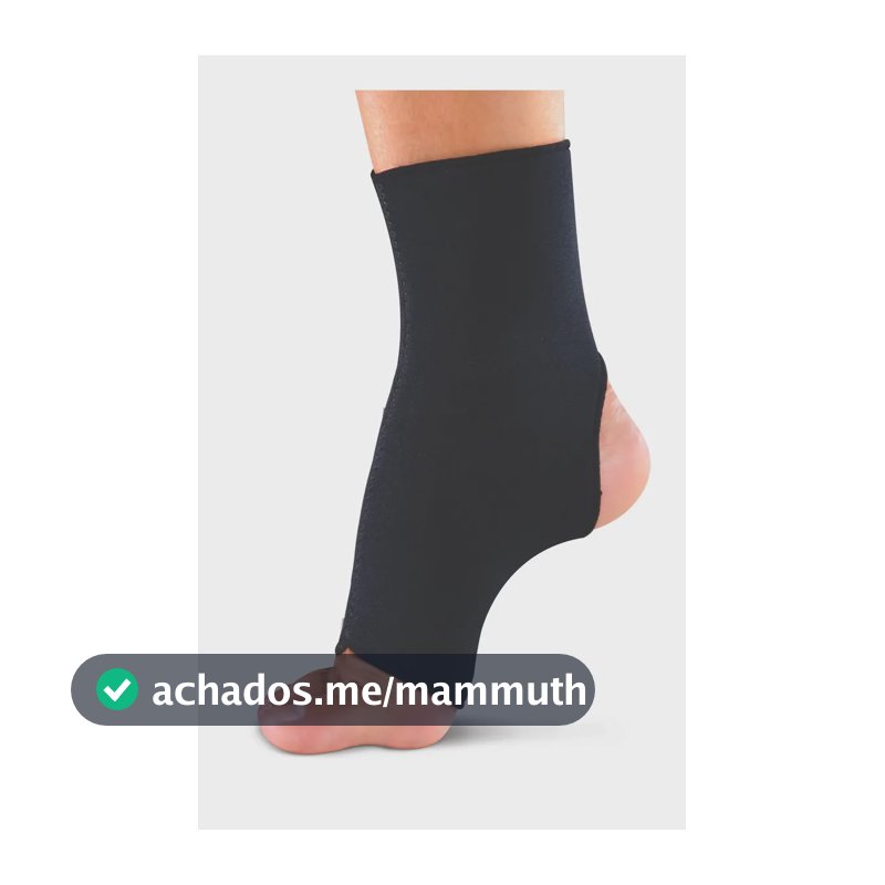 Tornozeleira Neoprene Esporte Cepall Exercicio Esporte Preto G