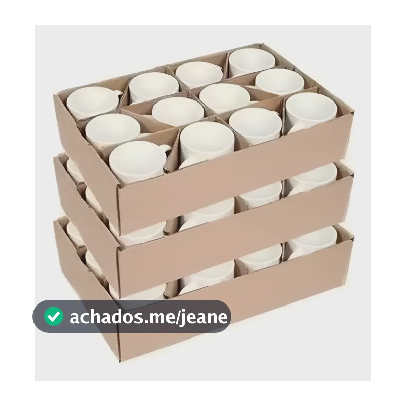 Kit 36 Canecas Cerâmica Sublimação 325 ML