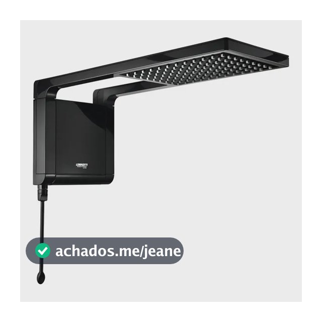 Chuveiro Eletrônico Lorenzetti Acqua Storm Ultra Preto 7800W