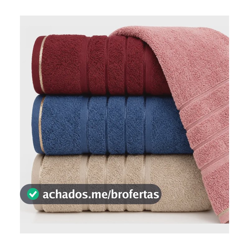 Kit 3 Toalhas De Banho Gigante Luxo 70x1,40 Grossa Atacado Multicolorido