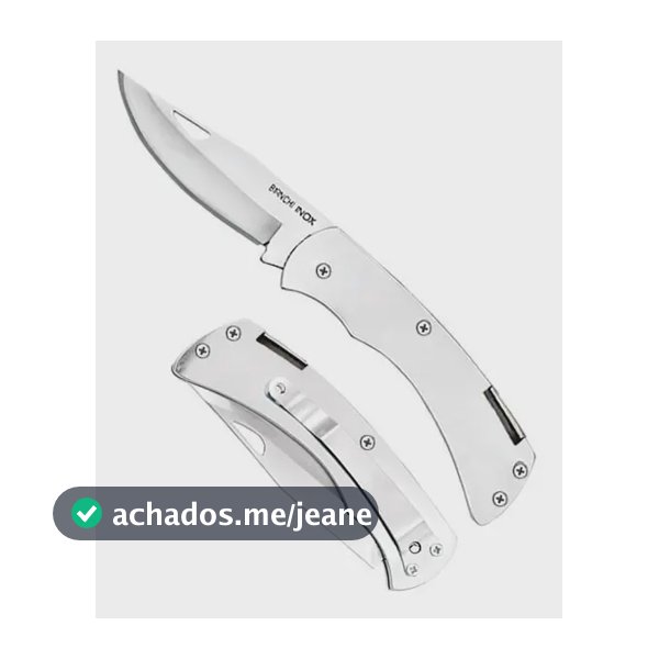 Canivete Bianchi Aço Inox De Bolso C/trava De Segurança Cor Prateado