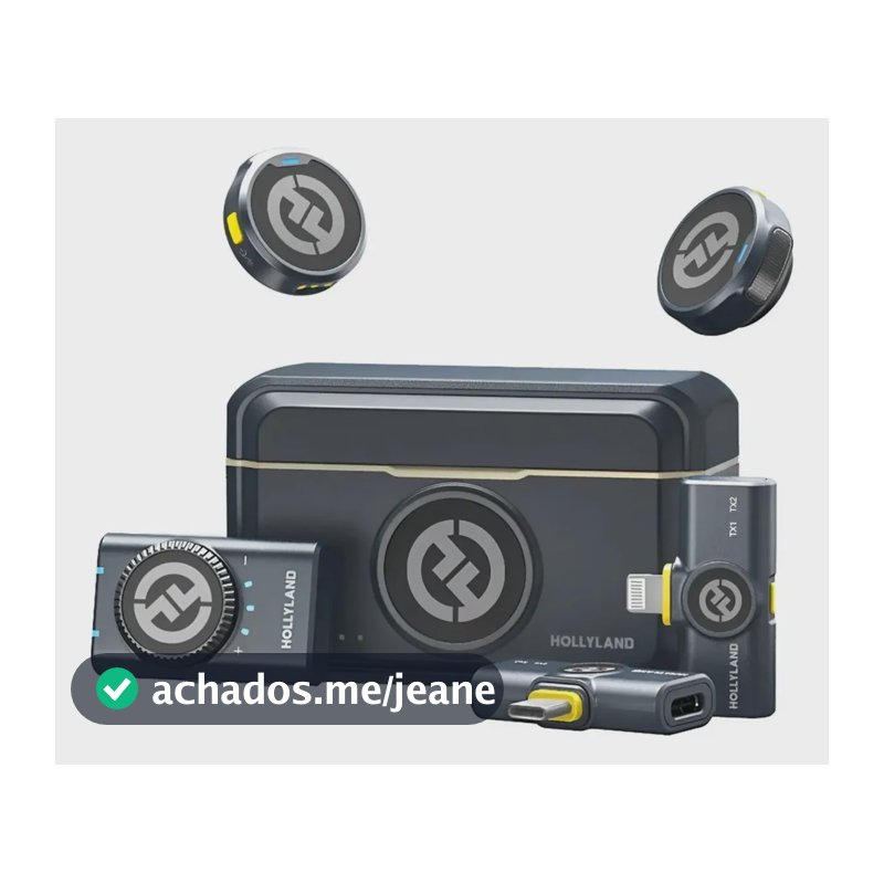 Microfone Hollyland Lark M2 Duo Combo 2 Pessoas Usb-c