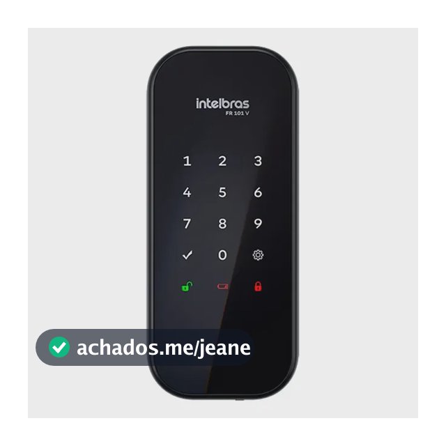 Fechadura Digital De Sobrepor Fr 101 V Preta Intelbras