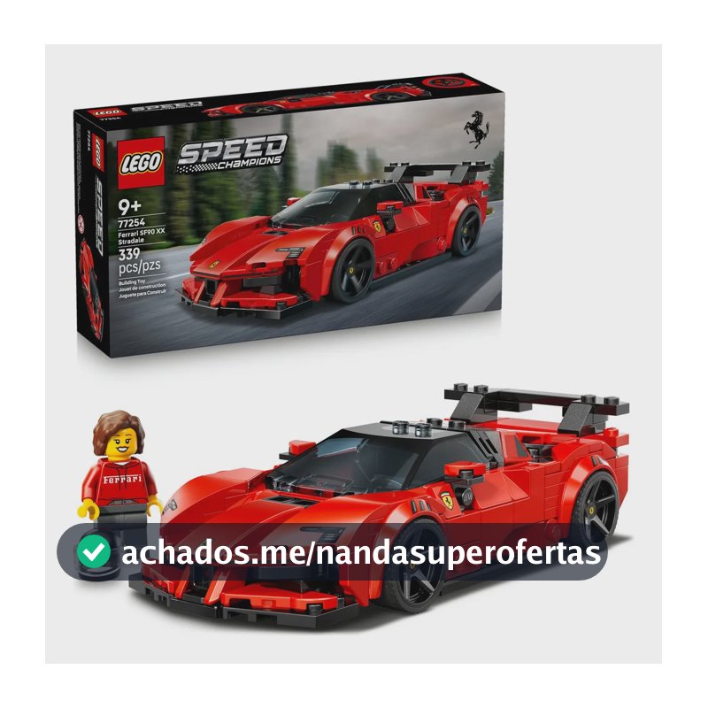 LEGO Speed Champions - Carro Esportivo Ferrari SF90 XX Stradale - 339 Peças - 77254