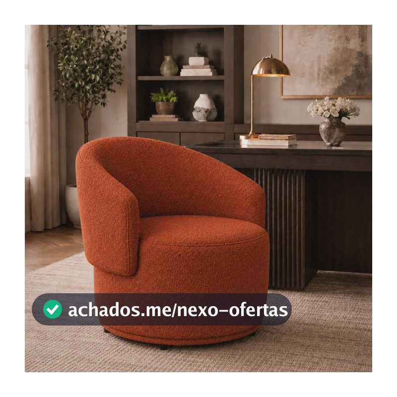 Poltrona Orgânica Beatriz Bouclé Terracota Conforto E Estilo Terracota Bouclê
