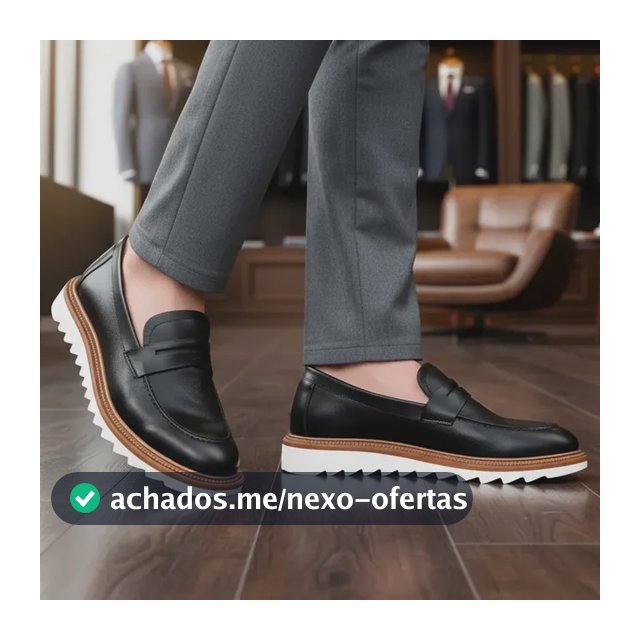 Sapato Mocassim Loafer Gugi Tratorado Conforto Premium Leve