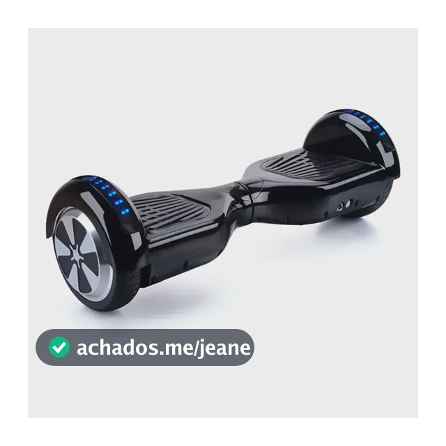 Hoverboard Original Skate Elétrico 6.5 Preto Led Bluetooth Preto