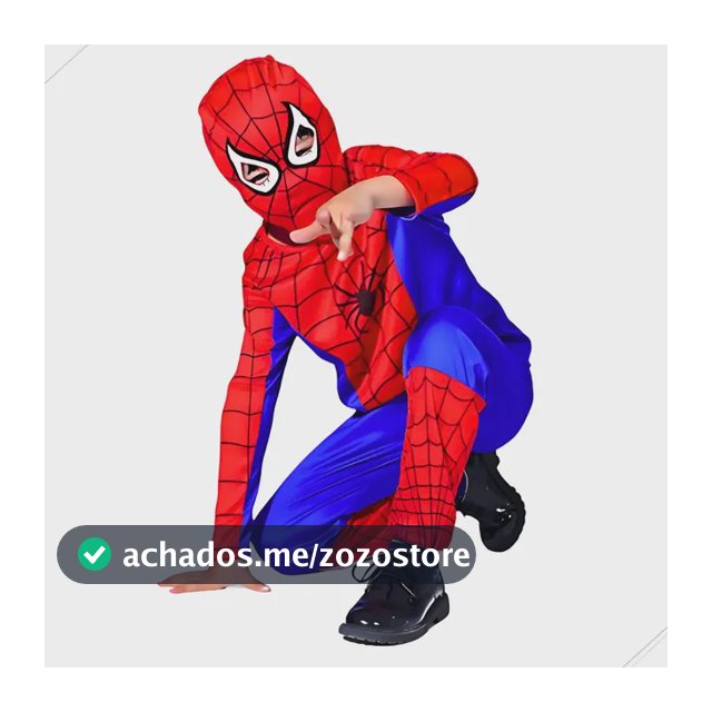 Fantasia Infantil Homem Aranha Com Mácara Spider Man Tradicional P