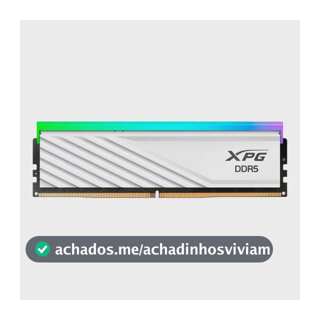 Memória Ram Adata Lancer Blade Ddr5, 6000 Mhz, 16 Gb Branca