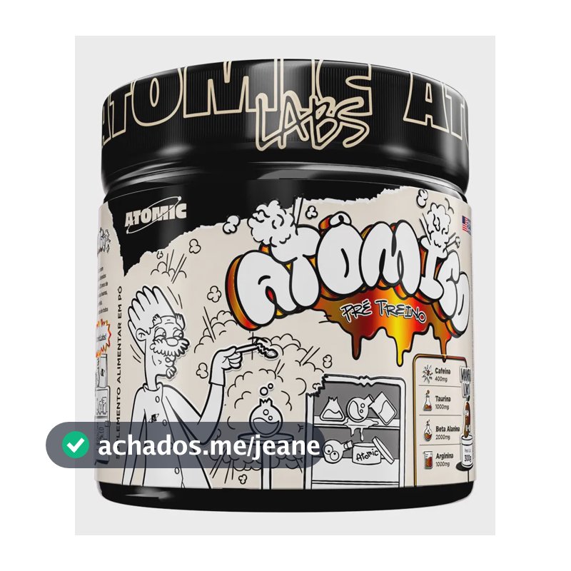 Pré-treino Atômico Atomic Labs com Sabor Mango Loko 300g