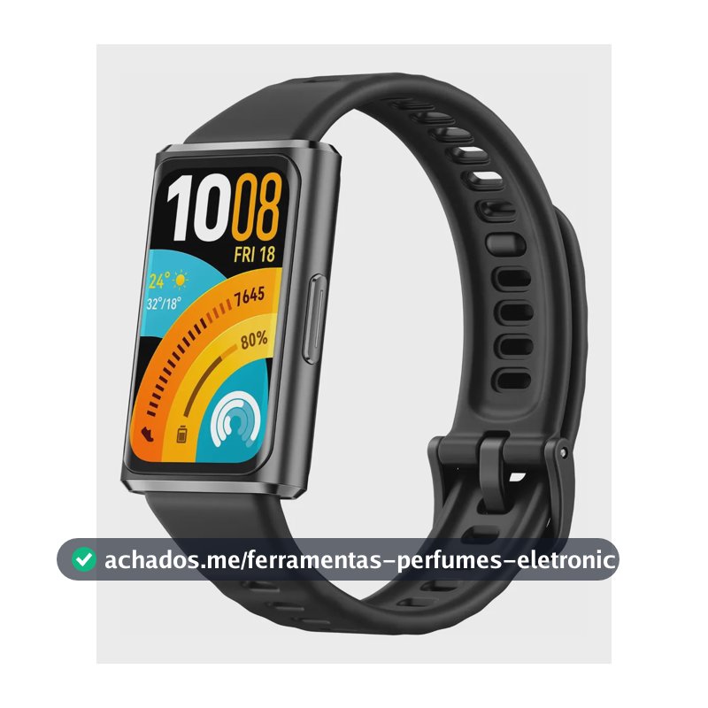 Smartwatch HUAWEI Band 11 Pro Posicionamento GNSS Autônomo Tela 162" AMOLED Bateria com Autonomia de Até 14 Dias Monitoramento Aprimorado do Sono Compatível com iOS e Android Preto