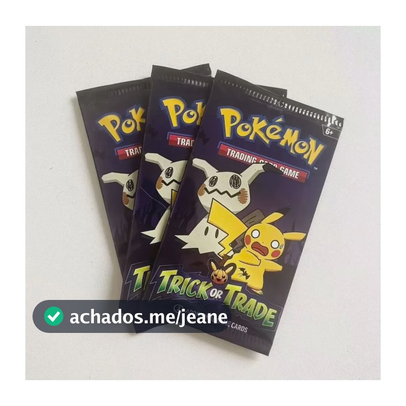 Kit 3 Booster Halloween Pokémon Trick Or Trade Original 2023 Inglês