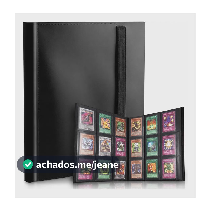 Fichario Cartas Pokemon 366 Pasta Cartas Fichario Gamegenic Preto