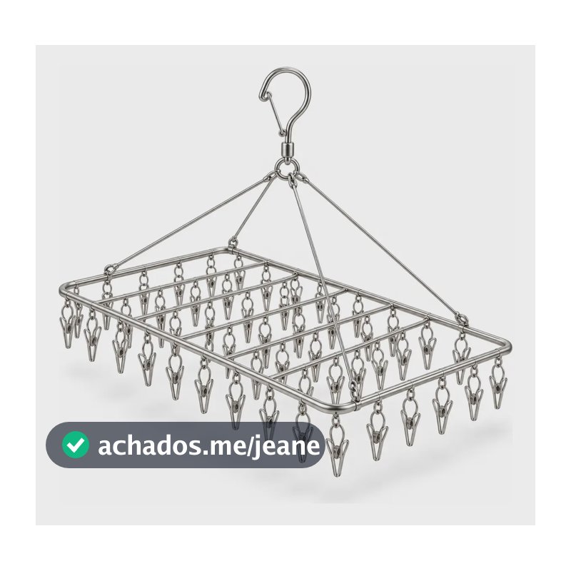 Varal Inox 60 Pregadores Para Meias E Roupas Íntimas 60 Pregadores