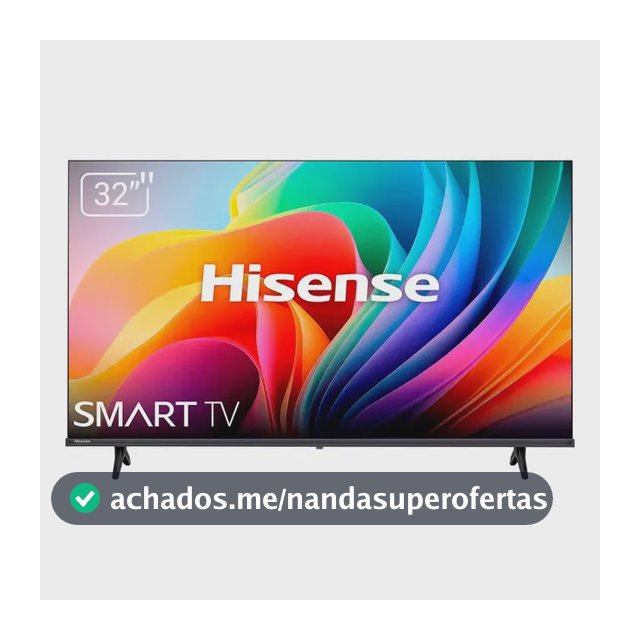 Smart TV Hisense HD 32" Polegadas 32A4NV com HDR10, DTS Virtual X, Compatibilidade Alexa