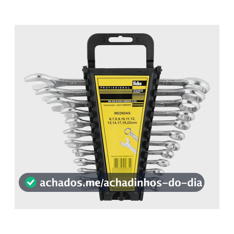 Jogo Chave Combinada Eda 12 Peças 6 A 22mm 0gw Hobby
