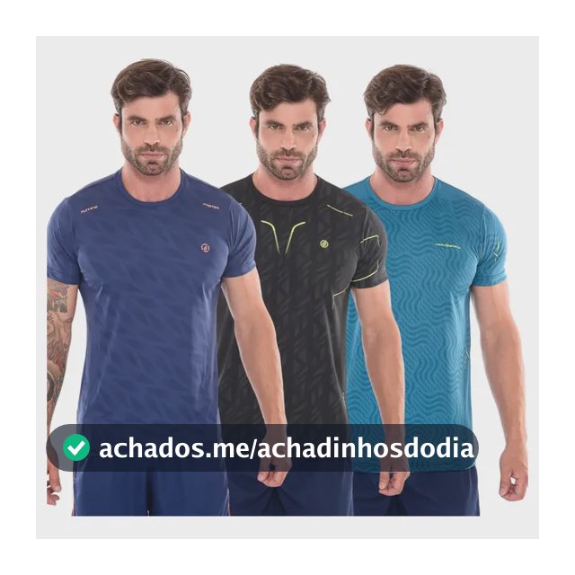 Kit 3 Camisetas Dryfit Masculina.