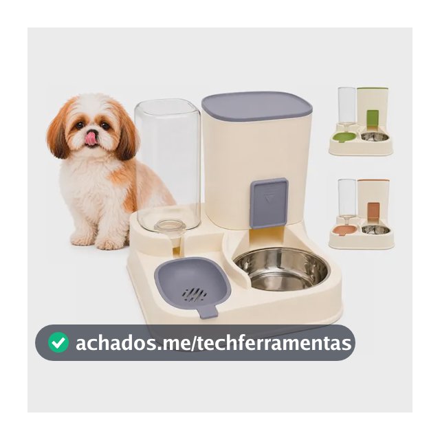 Bebedouro E Comedouro Gravidade Duplo Pet For You Cães Gato